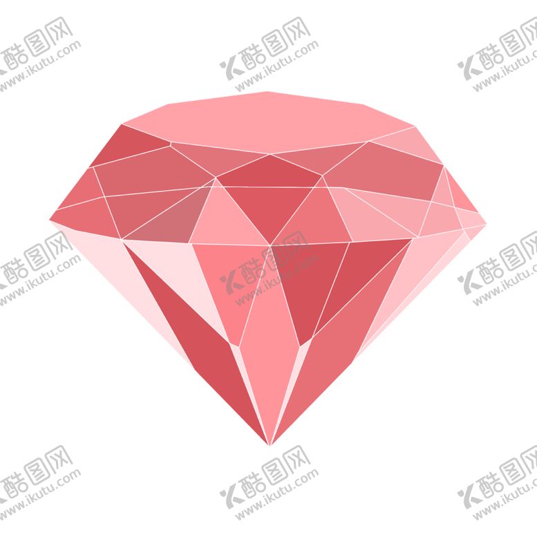 编号：14709810300219104031【酷图网】源文件下载-手绘钻石宝石水晶珠宝免扣素材