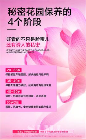 秘密花园保养的4个阶段