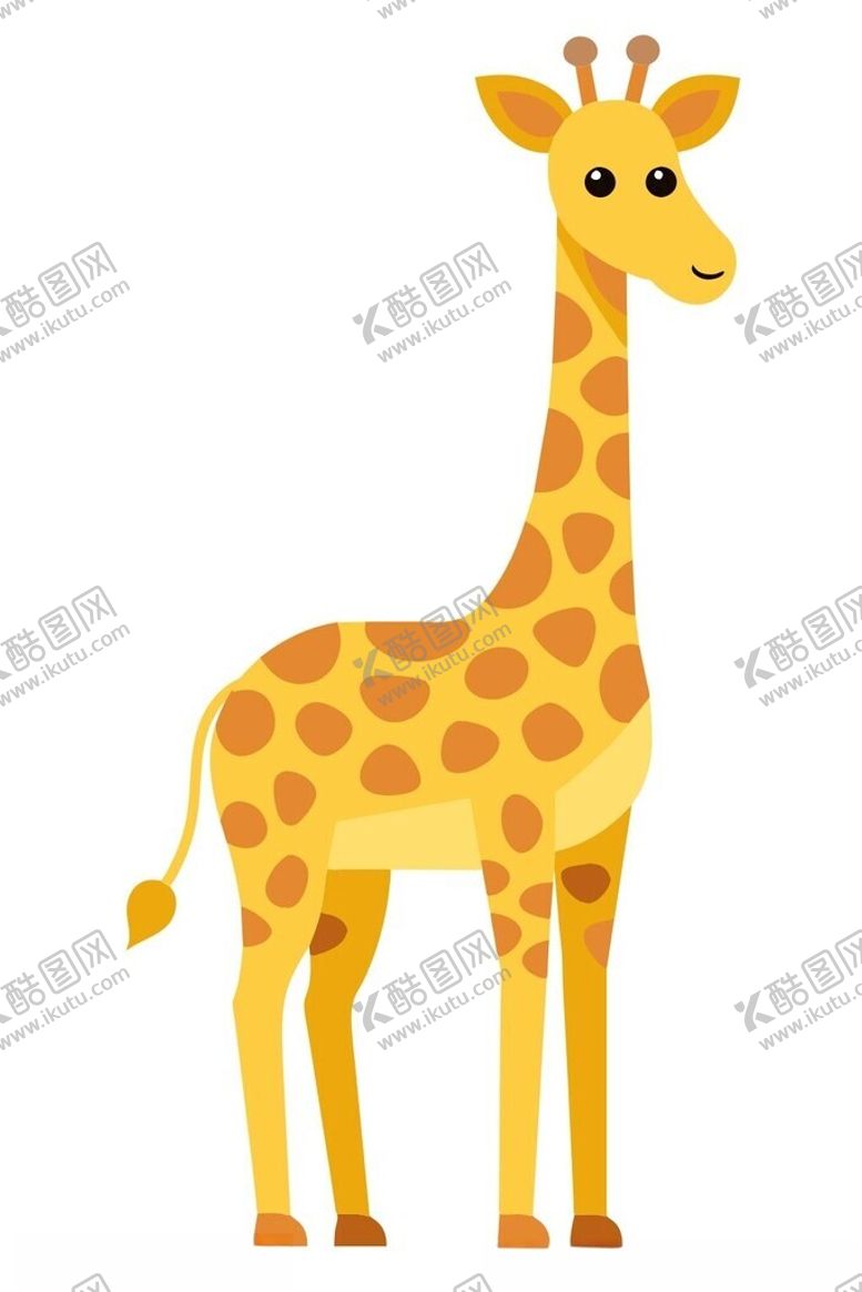 编号：18521601271926068262【酷图网】源文件下载-长颈鹿矢量插图