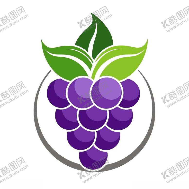 编号：30471302261242426822【酷图网】源文件下载-葡萄logo