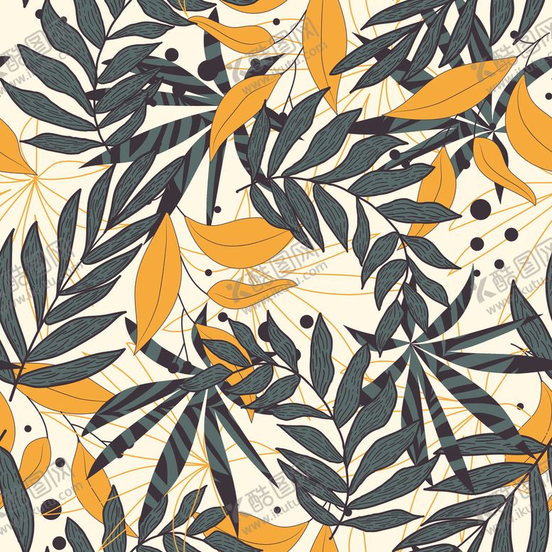 编号：93489210170523222414【酷图网】源文件下载-叶子花纹