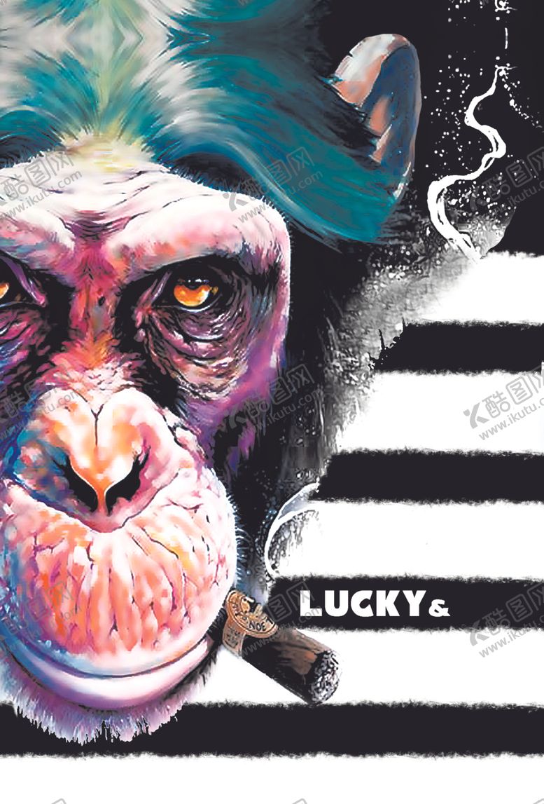 编号：24003611011902431121【酷图网】源文件下载-条纹猩猩