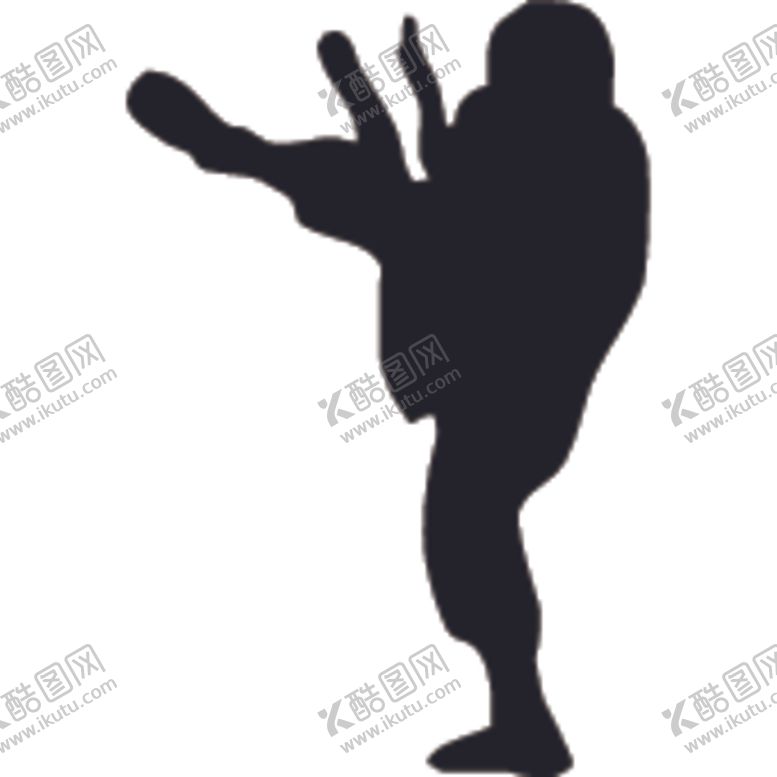 编号：39114504172005594844【酷图网】源文件下载-武术格斗剪影