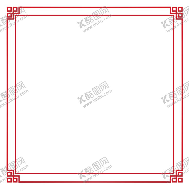 编号：26675405152023315899【酷图网】源文件下载-中国风红色框