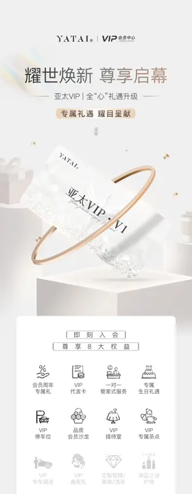 医美小程序商城VIP权益详情页