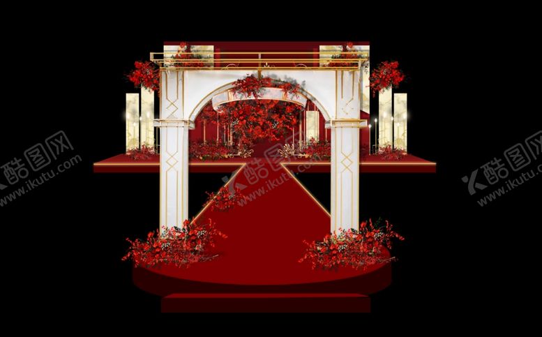 编号：78995009131422482808【酷图网】源文件下载-红金色婚礼