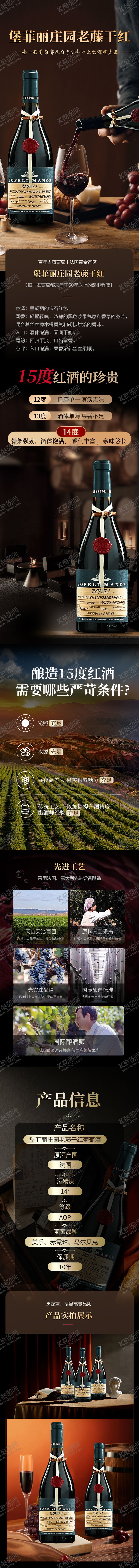 编号：68456712111739007007【酷图网】源文件下载-红酒详情页