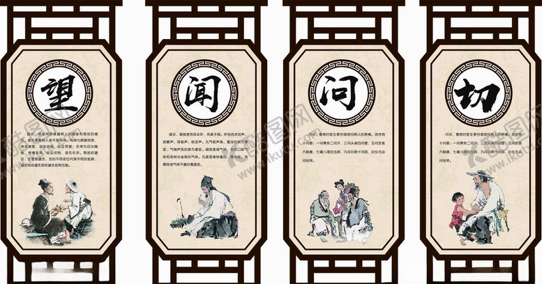 编号：64408910110045252692【酷图网】源文件下载-望闻问切展板