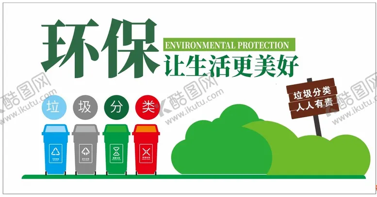 编号：90648209170049192074【酷图网】源文件下载-垃圾分类环保文化墙
