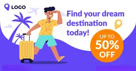 旅游海报促销模板素材宣传