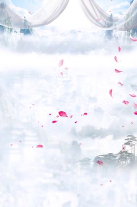 桃花展板