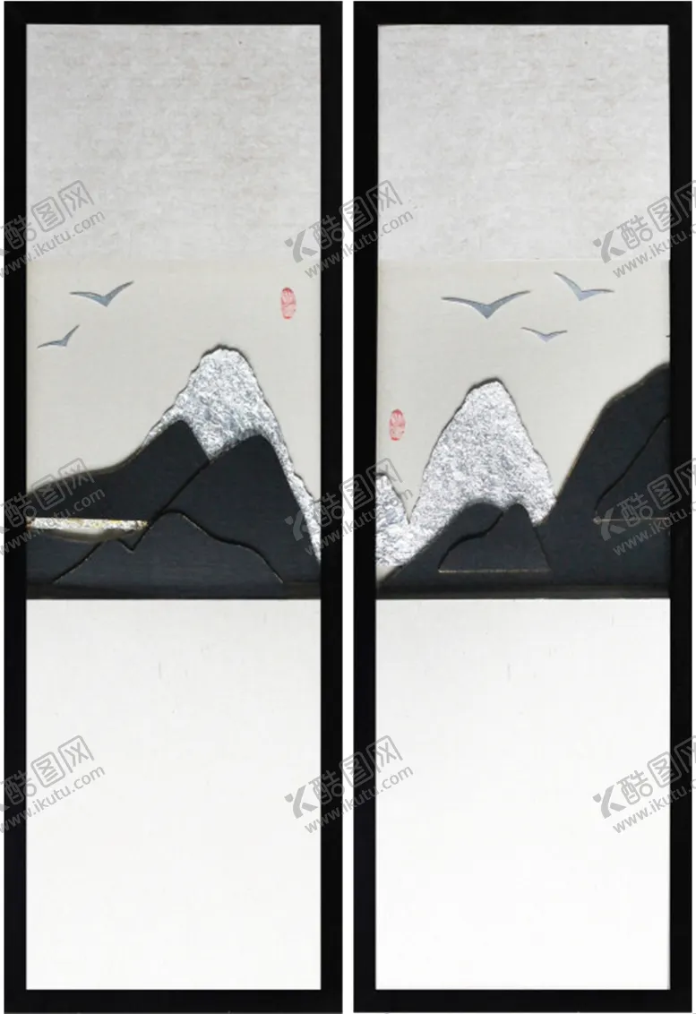 编号：68981106302037094135【酷图网】源文件下载-新中式禅意装饰画