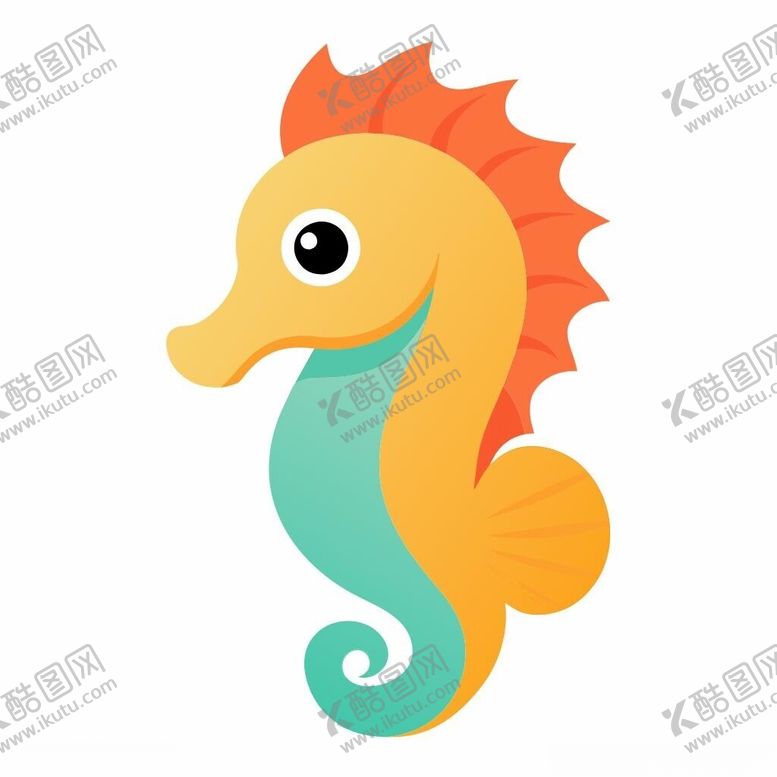 编号：11474801271952118737【酷图网】源文件下载-可爱的海马头像