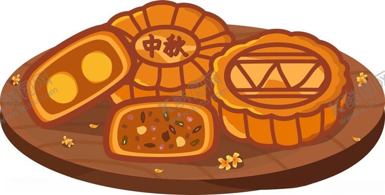 编号：36793302220818449407【酷图网】源文件下载-月饼
