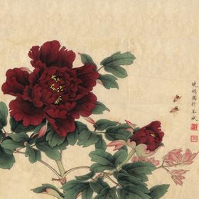 中式古典花鸟工笔画