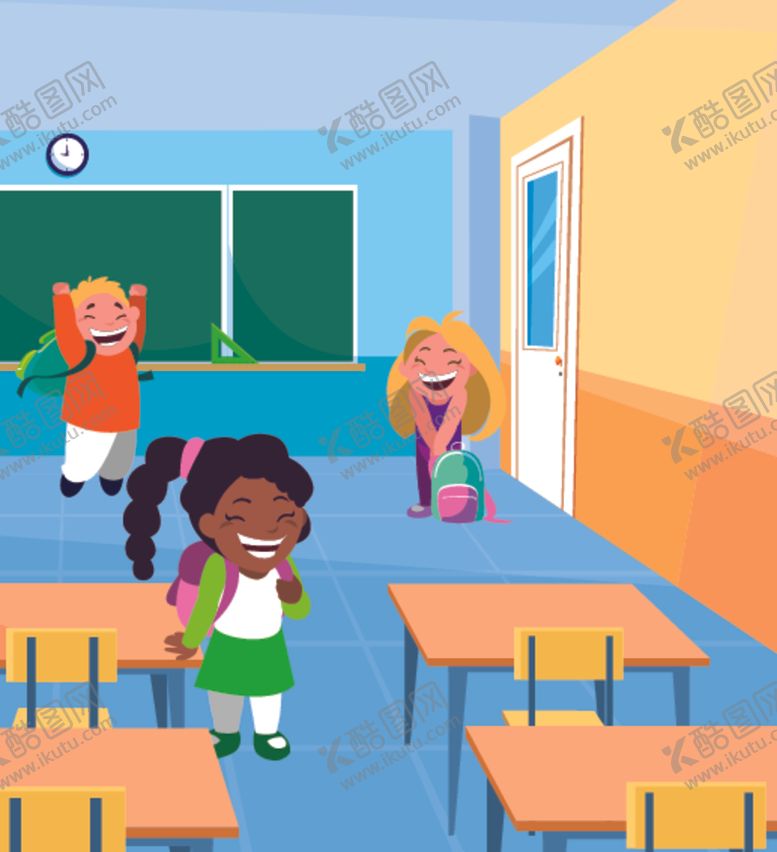 编号：69494510060751026099【酷图网】源文件下载-卡通快乐学生