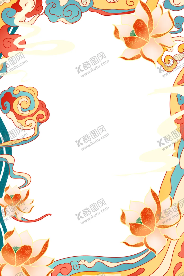 编号：87111102061430151116【酷图网】源文件下载-国潮装饰边框元素