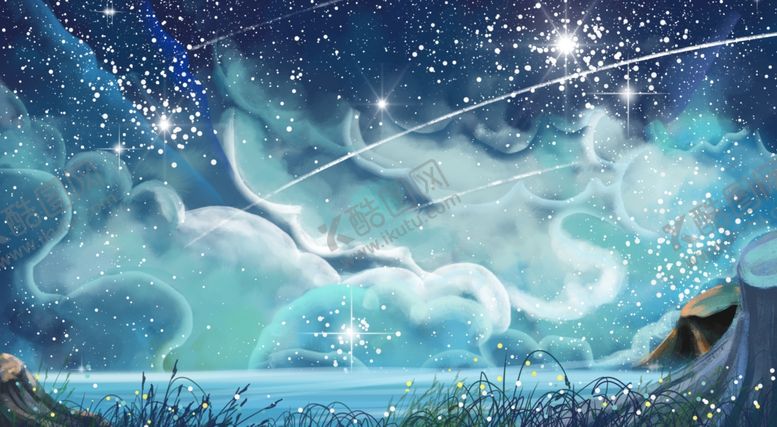 编号：20382010060117457329【酷图网】源文件下载-手绘梦幻星空
