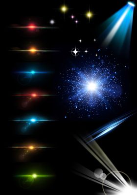 星光闪光光点白光星星