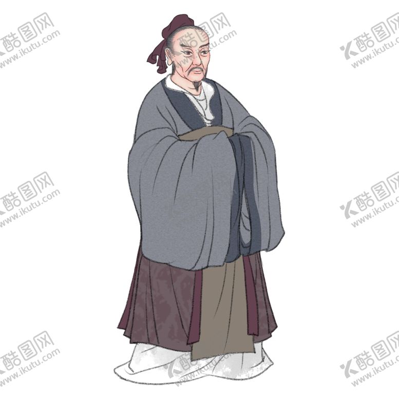 编号：76171207140509565837【酷图网】源文件下载-国学人物插画