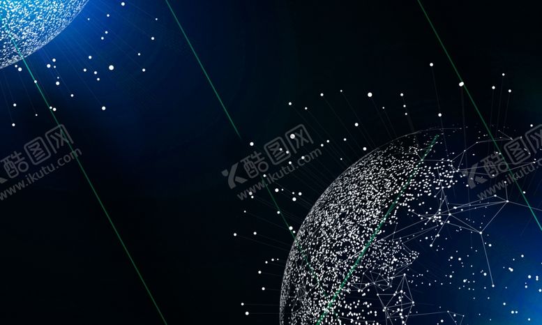 编号：14023610120642157505【酷图网】源文件下载-科技星球背景
