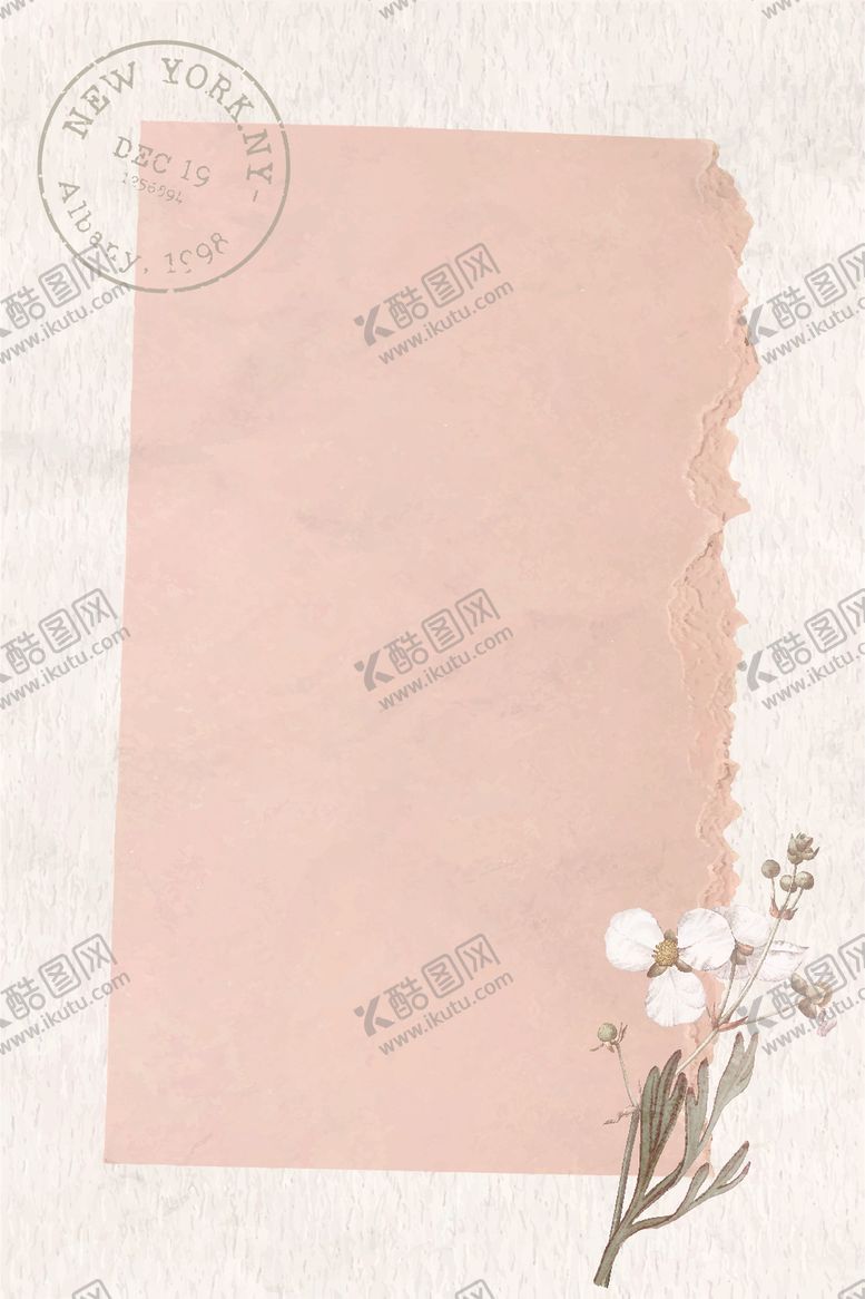 编号：83478202202219325605【酷图网】源文件下载-花束信纸