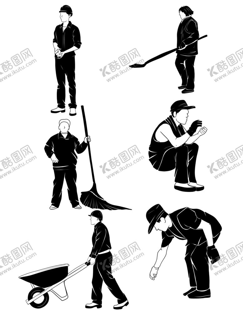 编号：29018806240813008288【酷图网】源文件下载-五一劳动节工人插画