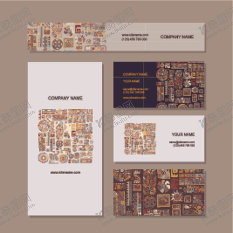 编号：99699809271715471944【酷图网】源文件下载-复古风格名片设计模板