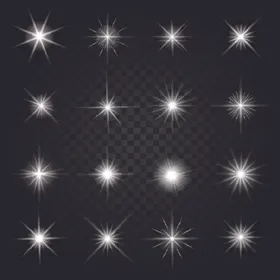 光效霓虹灯展板背景星素材模星闪耀星特