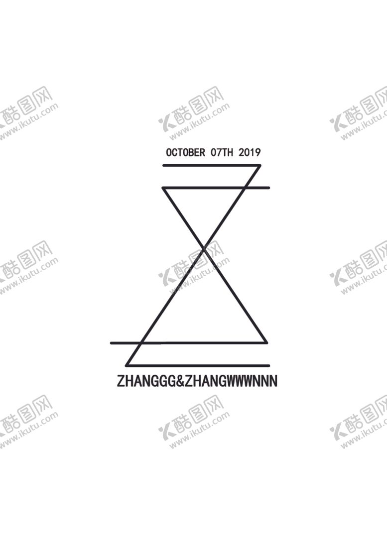 编号：80729905101610551030【酷图网】源文件下载-婚礼logo英文logo