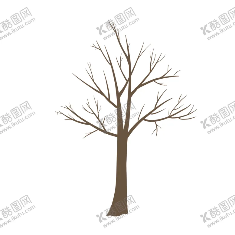 编号：66308102091507529931【酷图网】源文件下载-植树节棕色枯树手绘