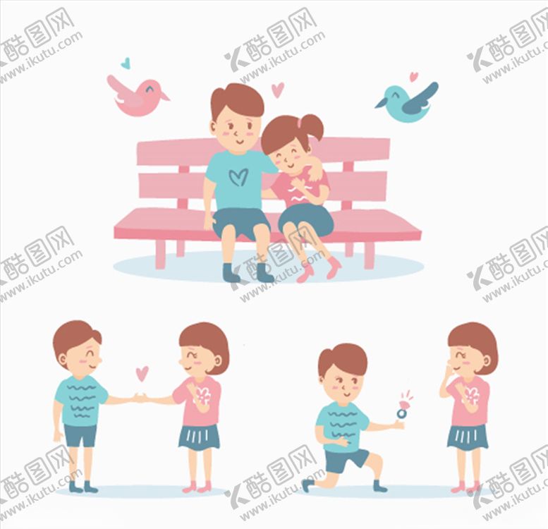 编号：64538404211756056109【酷图网】源文件下载-卡通情侣