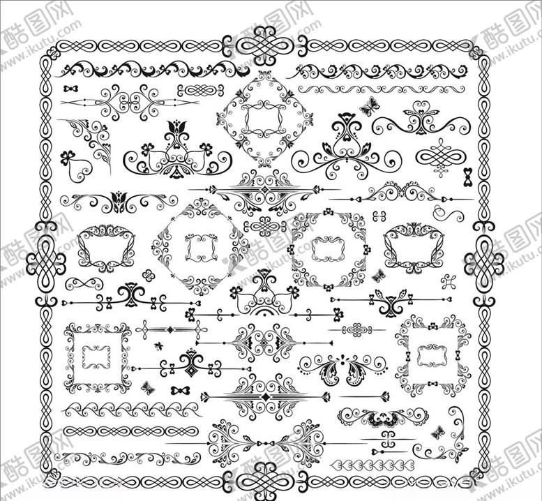 编号：97064710121231082916【酷图网】源文件下载-欧式花纹花边