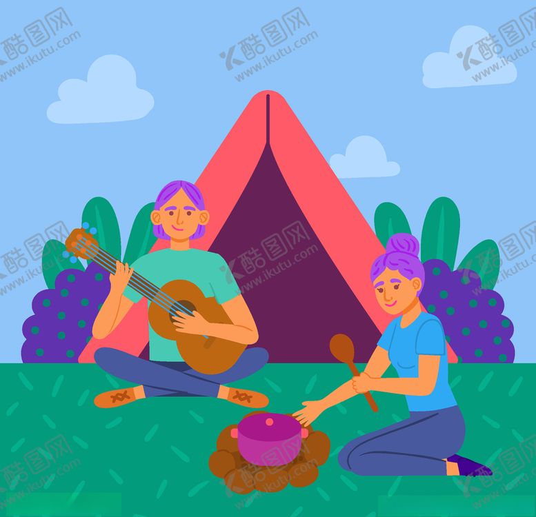 编号：27359910192332501260【酷图网】源文件下载-露营