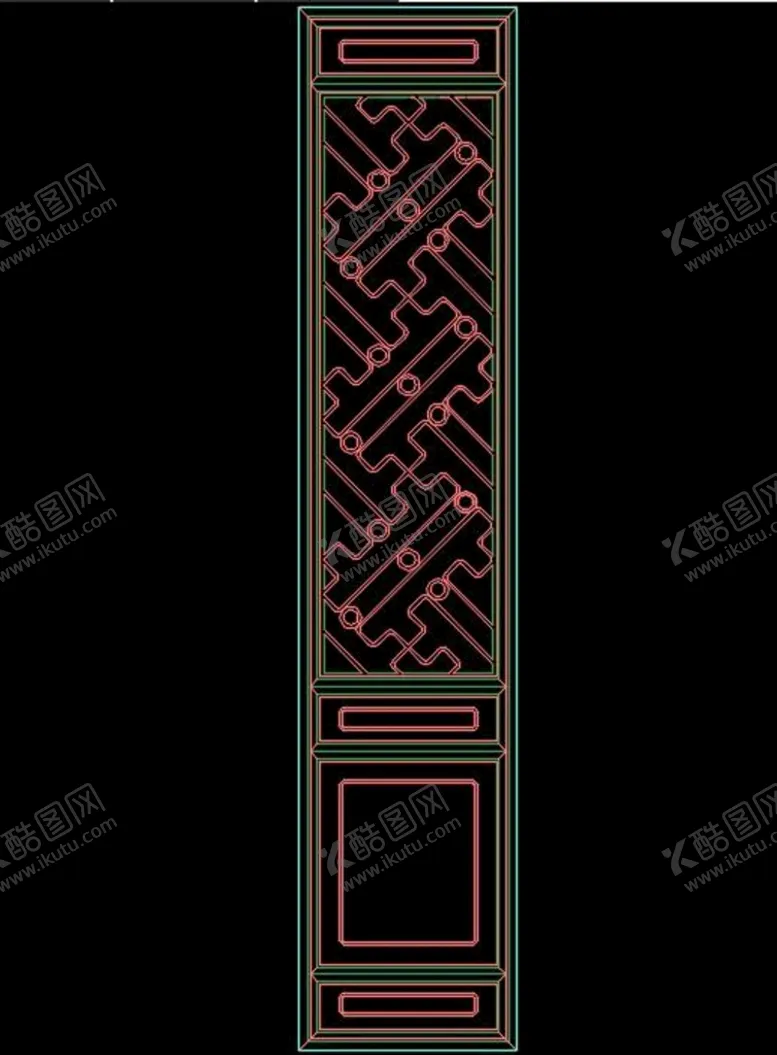 编号：90108110231456272828【酷图网】源文件下载-中式门窗镂空设计图案
