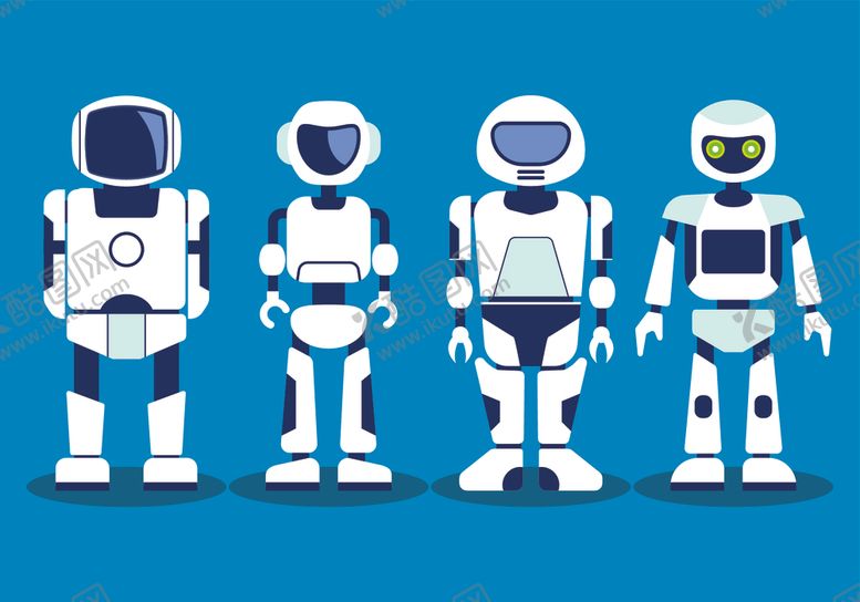 编号：65063610030641021436【酷图网】源文件下载-卡通科技机器人矢量创意图片