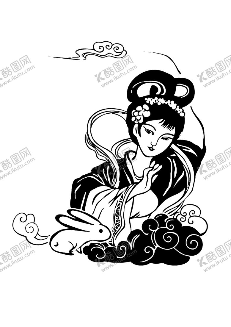 编号：42744510121536468886【酷图网】源文件下载-嫦娥剪影