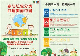 垃圾分类宣传单