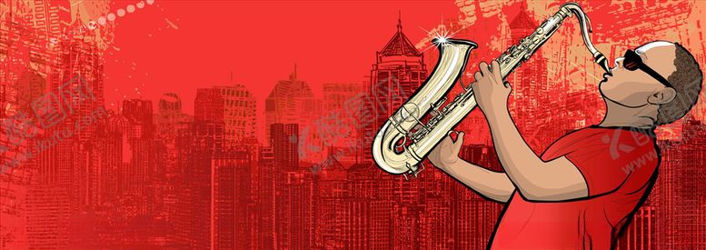 编号：72782210211831509987【酷图网】源文件下载-吹萨克斯风