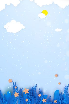 蓝天白云展板