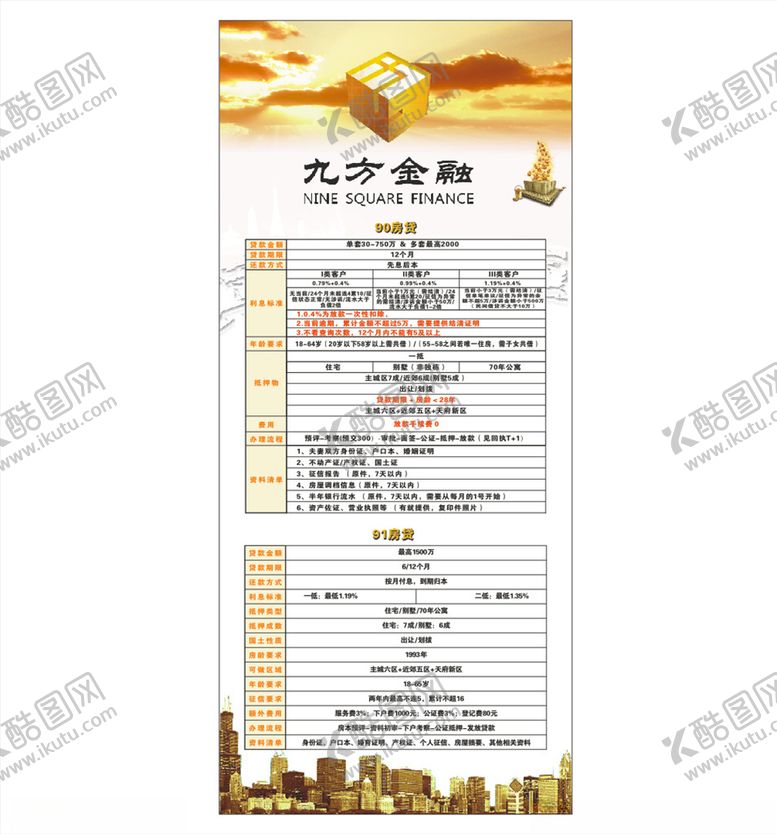 编号：76477109231924048761【酷图网】源文件下载-金融展架