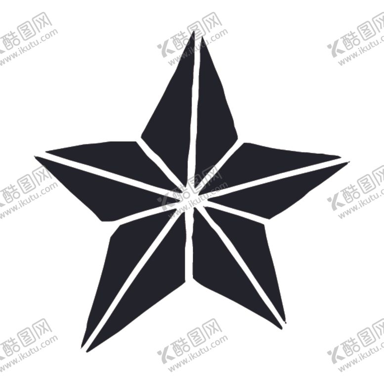 编号：58144309120536083573【酷图网】源文件下载-黑色创意五角星图案