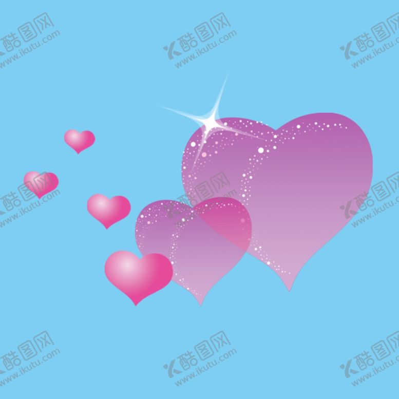 编号：89248910261248219091【酷图网】源文件下载-粉色的爱心
