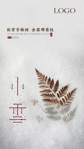 小雪节气朋友圈海报