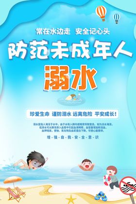 预防溺水公益宣传展板素材