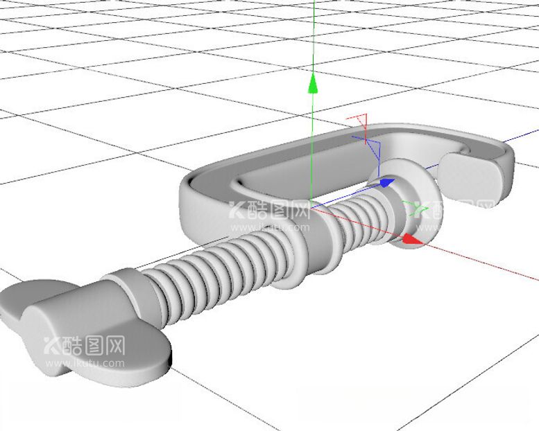 编号：11026612212008459098【酷图网】源文件下载-C4D模型小夹钳