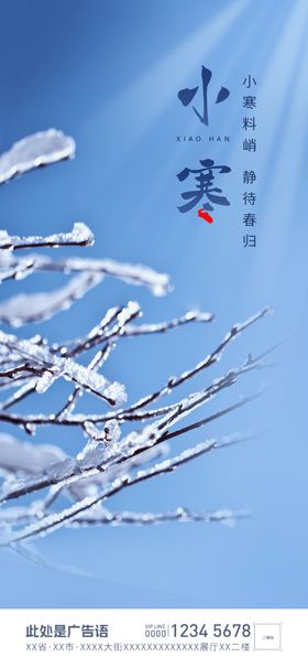小寒节气海报