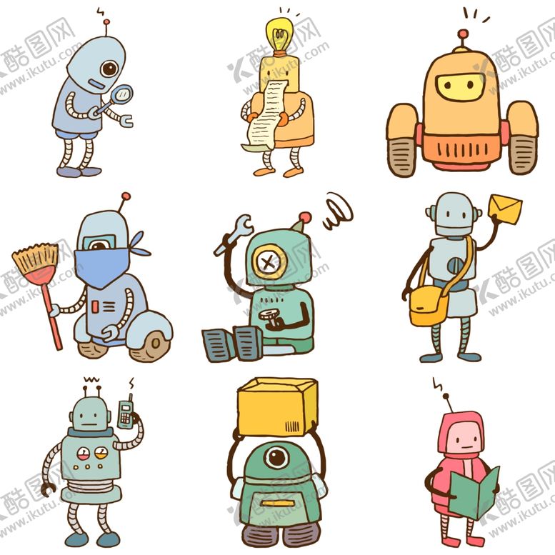 编号：29010609240237427892【酷图网】源文件下载-卡通机器人