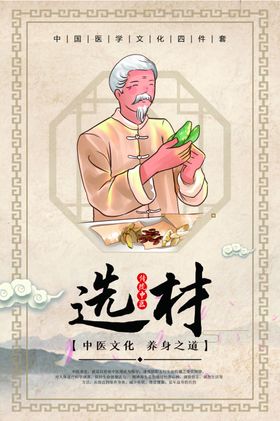 中医步骤文化海报