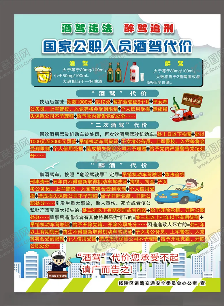 编号：93702904260139277879【酷图网】源文件下载-酒驾单页